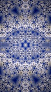 Preview wallpaper pattern, fractal, kaleidoscope, shapes, blue