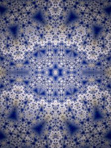 Preview wallpaper pattern, fractal, kaleidoscope, shapes, blue