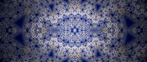 Preview wallpaper pattern, fractal, kaleidoscope, shapes, blue