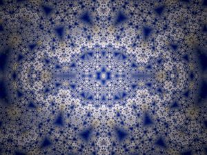 Preview wallpaper pattern, fractal, kaleidoscope, shapes, blue