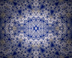 Preview wallpaper pattern, fractal, kaleidoscope, shapes, blue