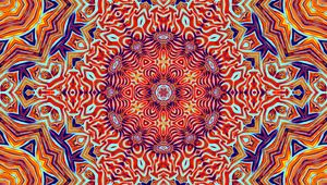 Preview wallpaper pattern, fractal, kaleidoscope, shapes, abstraction, background