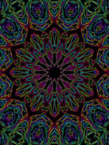 Preview wallpaper pattern, fractal, lines, shapes, bright