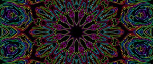 Preview wallpaper pattern, fractal, lines, shapes, bright