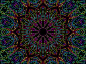 Preview wallpaper pattern, fractal, lines, shapes, bright