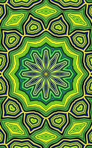 Preview wallpaper pattern, fractal, lines, green, bright