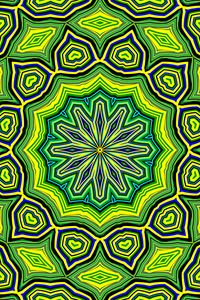 Preview wallpaper pattern, fractal, lines, green, bright