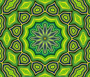 Preview wallpaper pattern, fractal, lines, green, bright