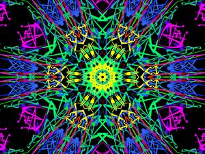 Preview wallpaper pattern, fractal, lines, bright