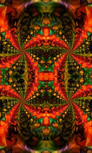 Preview wallpaper pattern, fractal, reflection, abstraction, colorful