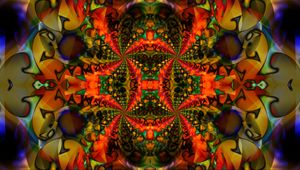 Preview wallpaper pattern, fractal, reflection, abstraction, colorful