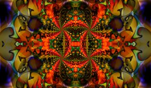 Preview wallpaper pattern, fractal, reflection, abstraction, colorful