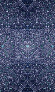 Preview wallpaper pattern, fractal, shapes, abstraction, blue