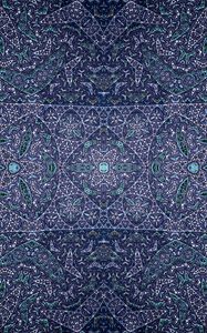 Preview wallpaper pattern, fractal, shapes, abstraction, blue