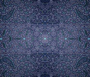 Preview wallpaper pattern, fractal, shapes, abstraction, blue