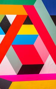 Preview wallpaper pattern, geometric, colorful, lines, shapes, abstraction, modern art