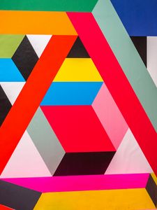 Preview wallpaper pattern, geometric, colorful, lines, shapes, abstraction, modern art