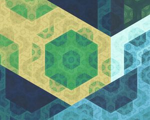 Preview wallpaper pattern, geometric, colorful, fractal, abstraction