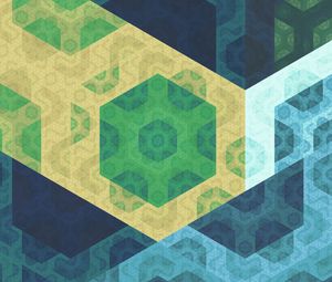 Preview wallpaper pattern, geometric, colorful, fractal, abstraction