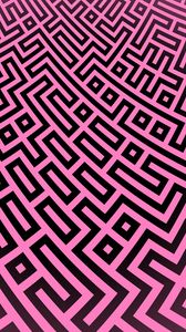 Preview wallpaper pattern, geometric, lines, pink, black