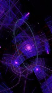 Preview wallpaper pattern, glow, abstraction, purple