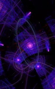 Preview wallpaper pattern, glow, abstraction, purple