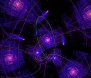 Preview wallpaper pattern, glow, abstraction, purple