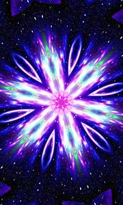 Preview wallpaper pattern, glow, rays, kaleidoscope, abstraction, bright