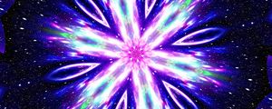 Preview wallpaper pattern, glow, rays, kaleidoscope, abstraction, bright