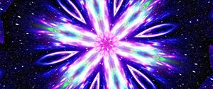 Preview wallpaper pattern, glow, rays, kaleidoscope, abstraction, bright