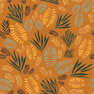 Preview wallpaper pattern, grass, branches, leaves, fern