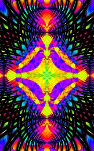 Preview wallpaper pattern, kaleidoscope, fractal, abstraction, colorful