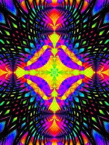 Preview wallpaper pattern, kaleidoscope, fractal, abstraction, colorful