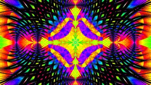 Preview wallpaper pattern, kaleidoscope, fractal, abstraction, colorful