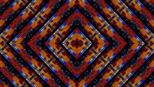 Preview wallpaper pattern, kaleidoscope, mosaic, geometric, multi-colored, rhombuses, squares