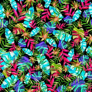 Preview wallpaper pattern, leaves, colorful, plants