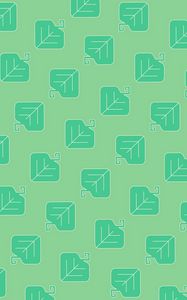 Preview wallpaper pattern, leaves, obliquely, green