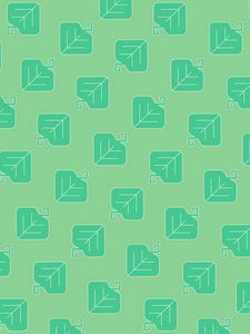 Preview wallpaper pattern, leaves, obliquely, green
