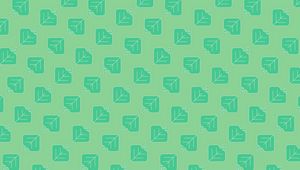 Preview wallpaper pattern, leaves, obliquely, green