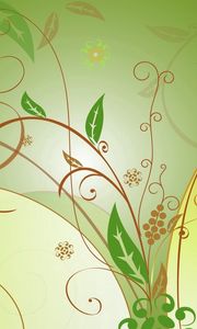 Preview wallpaper pattern, leaves, vector, line, background