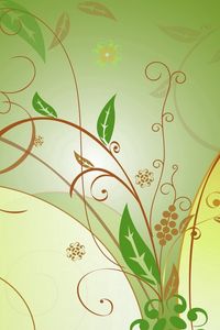 Preview wallpaper pattern, leaves, vector, line, background