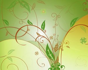 Preview wallpaper pattern, leaves, vector, line, background