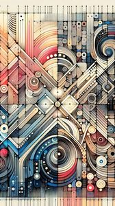 Preview wallpaper pattern, lines, abstraction, background, colorful