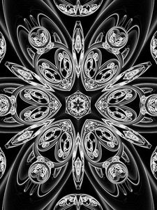 Preview wallpaper pattern, lines, black and white, abstraction