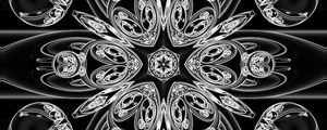 Preview wallpaper pattern, lines, black and white, abstraction