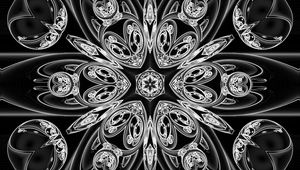 Preview wallpaper pattern, lines, black and white, abstraction