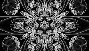 Preview wallpaper pattern, lines, black and white, abstraction