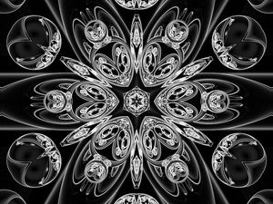 Preview wallpaper pattern, lines, black and white, abstraction