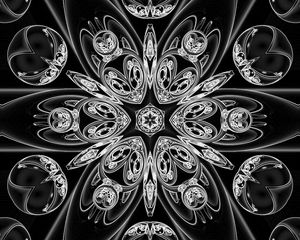 Preview wallpaper pattern, lines, black and white, abstraction