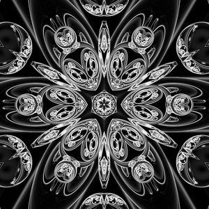 Preview wallpaper pattern, lines, black and white, abstraction